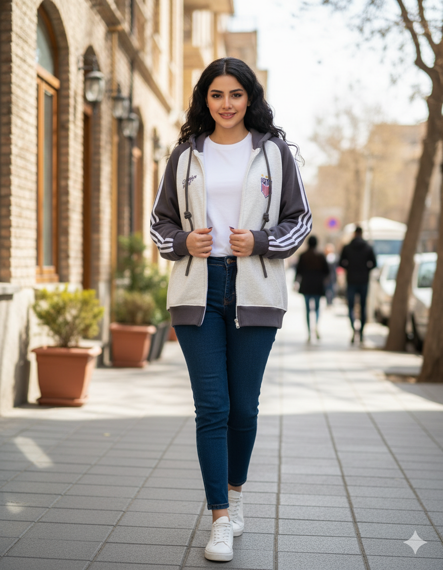 سویشرت بیسبالی لش داخل مخمل