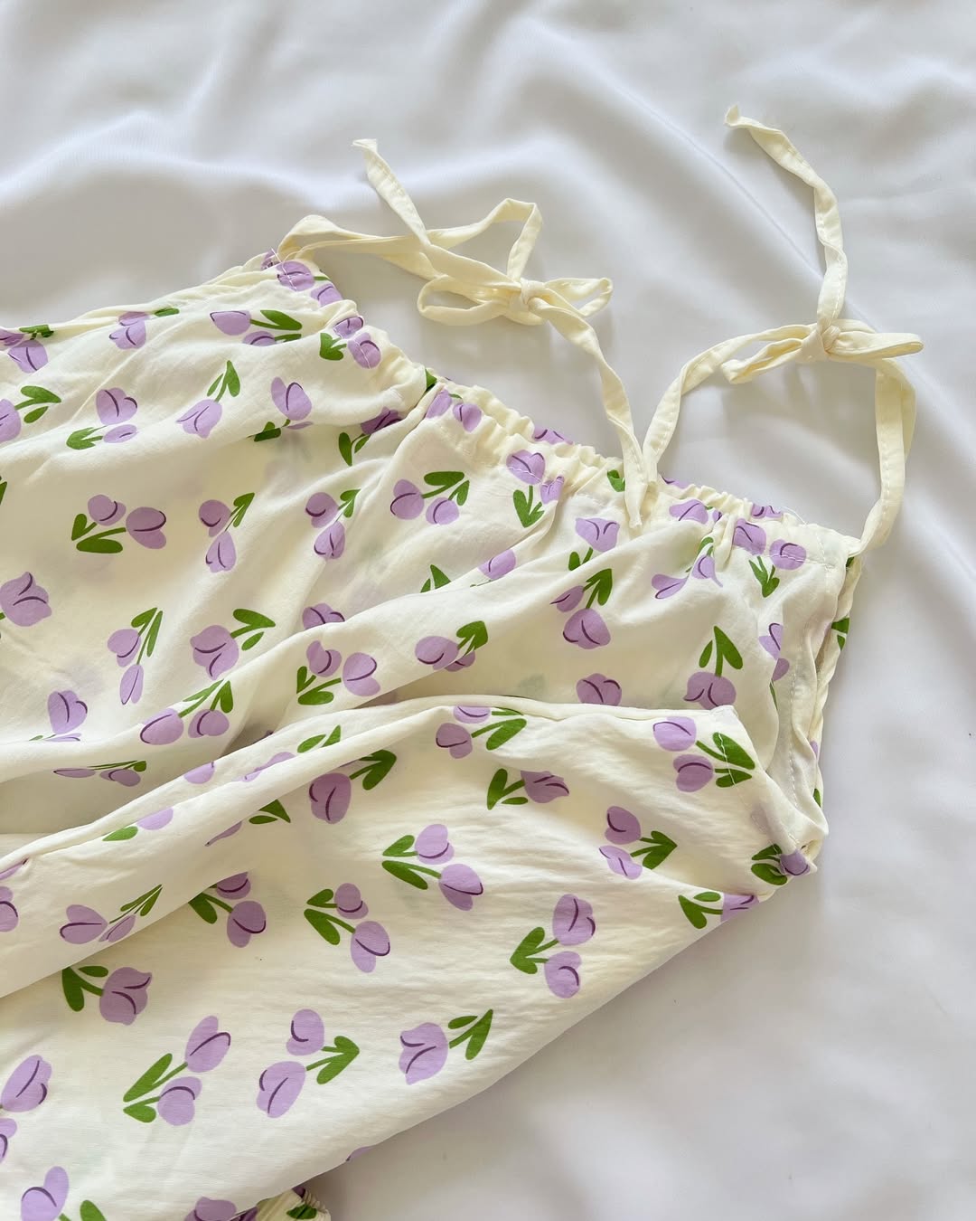 ست تاپ و شرتک نخی