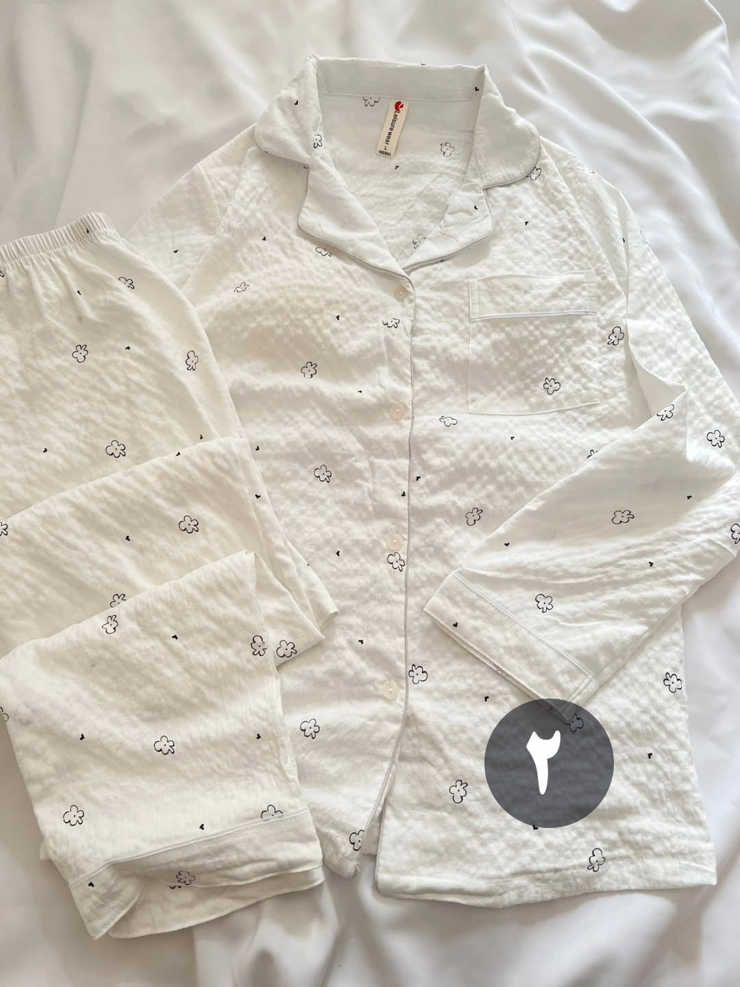 ست دو تیکه بلوز و شلوار نخ پنبه