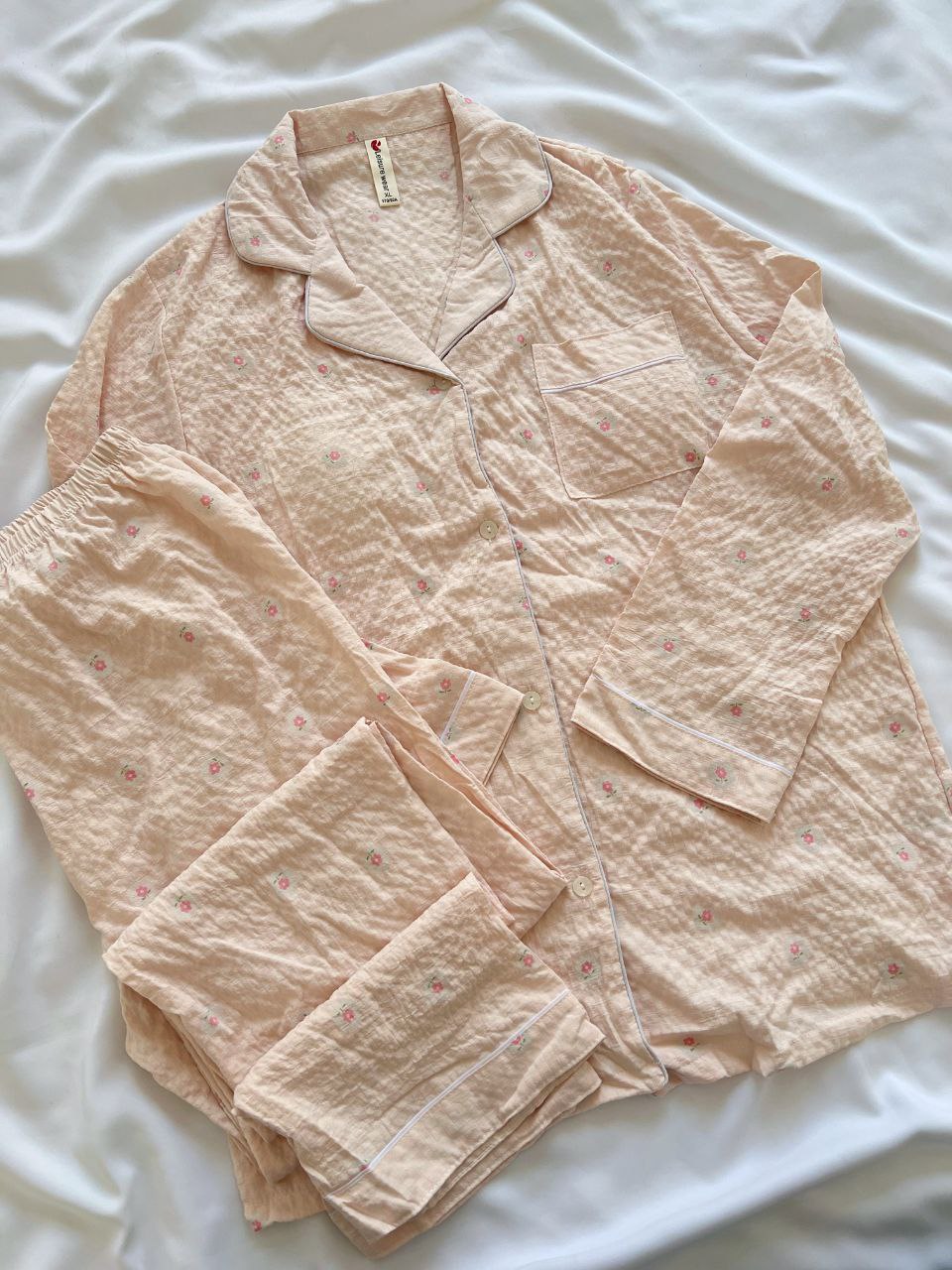 ست دو تیکه بلوز و شلوار نخ پنبه