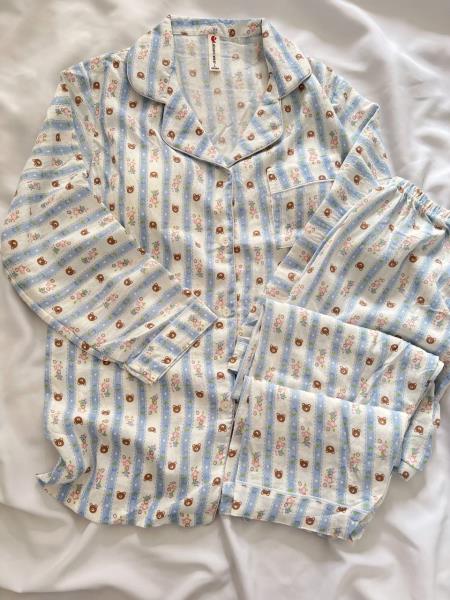 ست دو تیکه بلوز و شلوار نخ پنبه