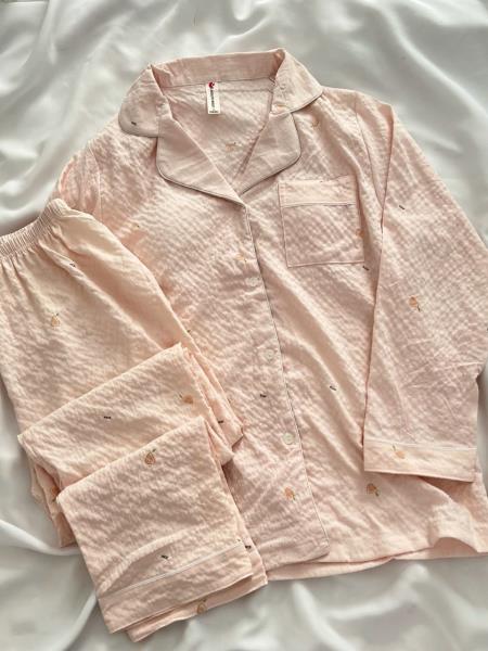 ست دو تیکه بلوز و شلوار نخ پنبه