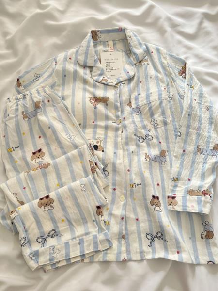 ست دو تیکه بلوز و شلوار نخ پنبه