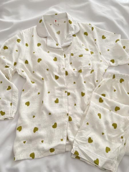 ست دو تیکه بلوز و شلوار نخ پنبه