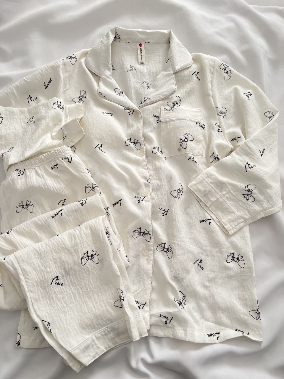 ست دو تیکه بلوز و شلوار نخ پنبه