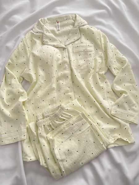 ست دو تیکه بلوز و شلوار نخ پنبه