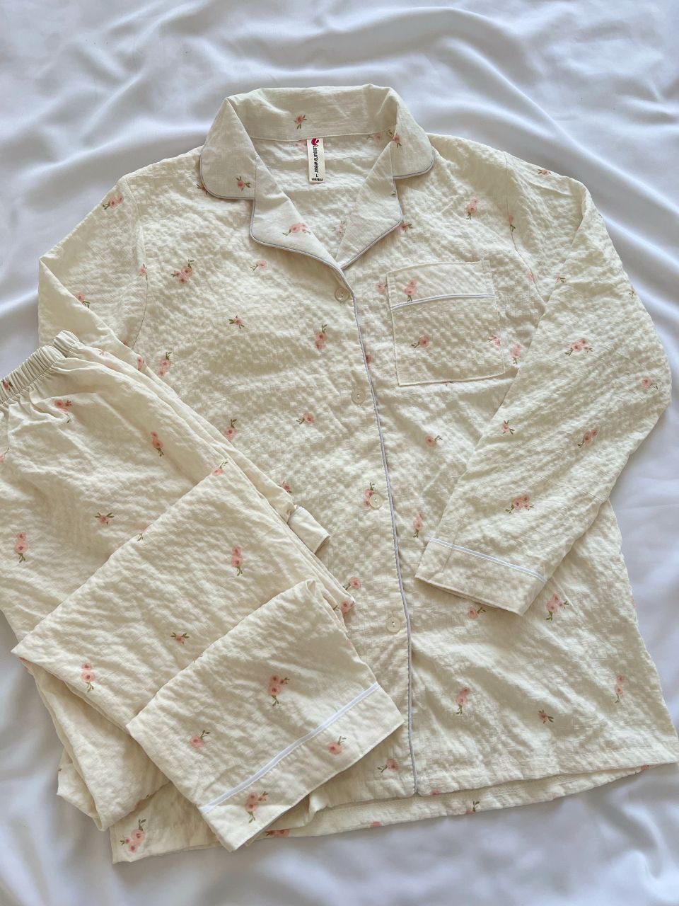 ست دو تیکه بلوز و شلوار نخ پنبه