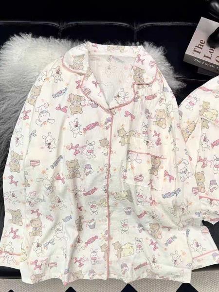 ست دو تیکه بلوز و شلوار نخی