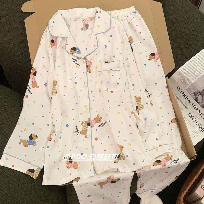 ست دو تیکه بلوز و شلوار نخی