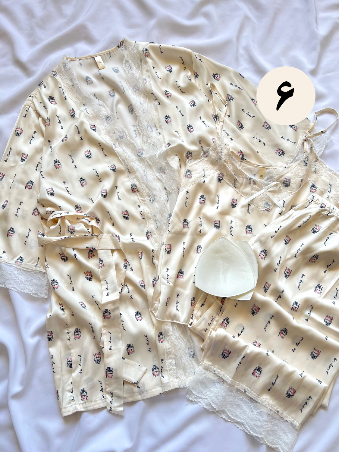 ست ساتن سه تیکه