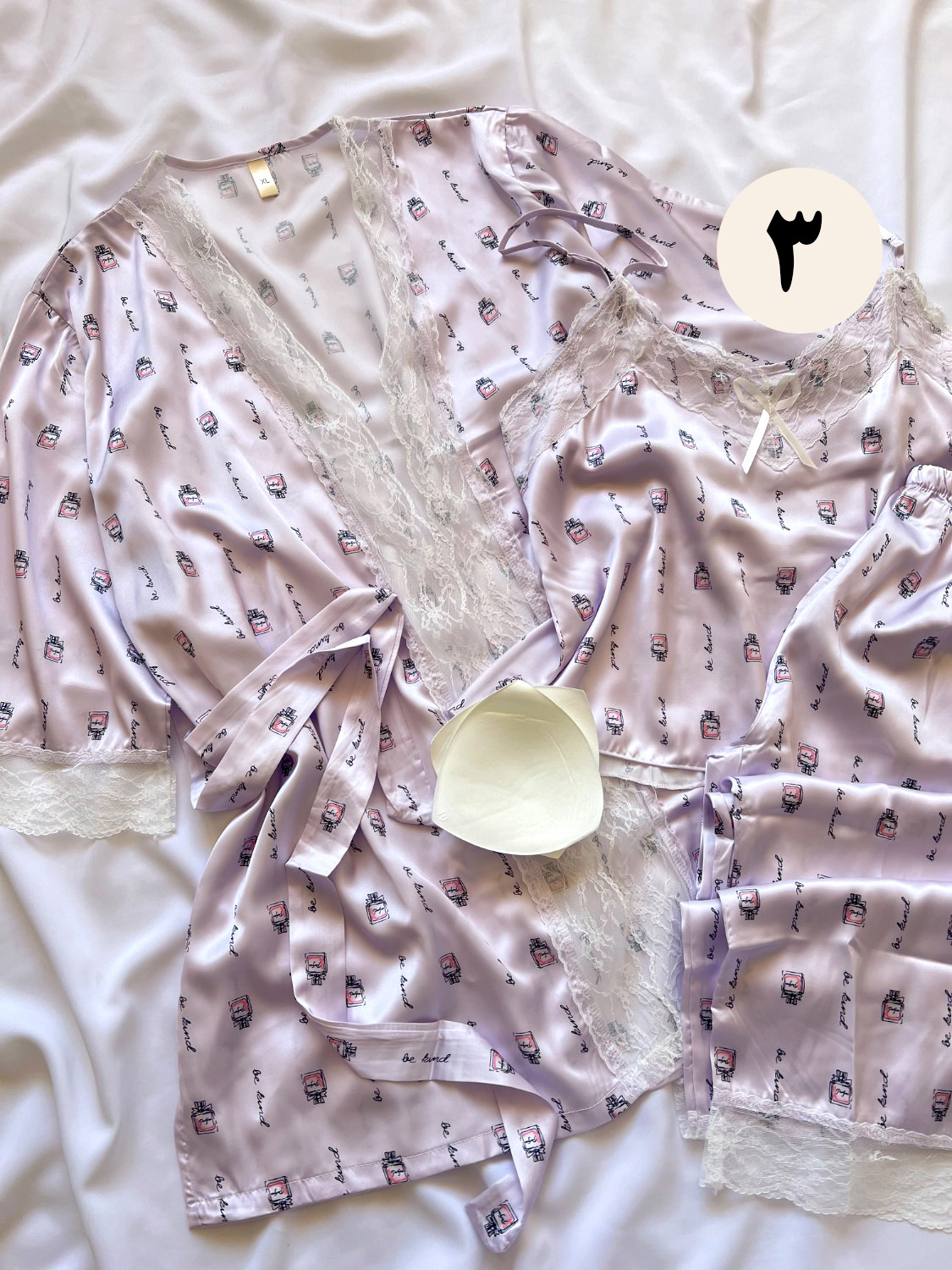 ست ساتن سه تیکه