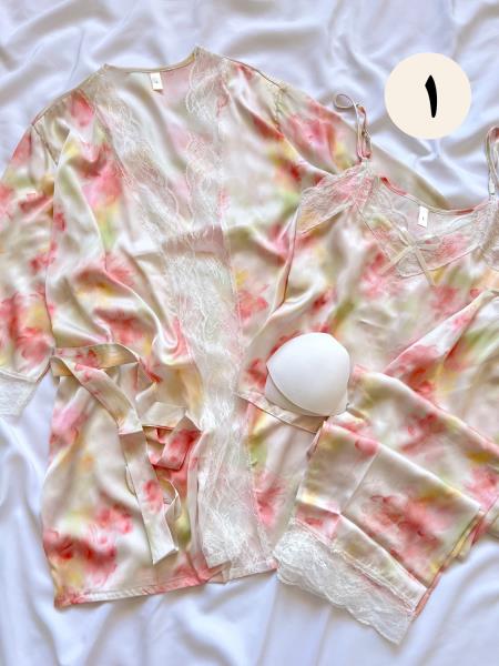 ست ساتن سه تیکه