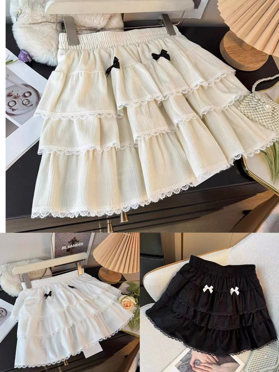 دامن کوتاه طبقه ای