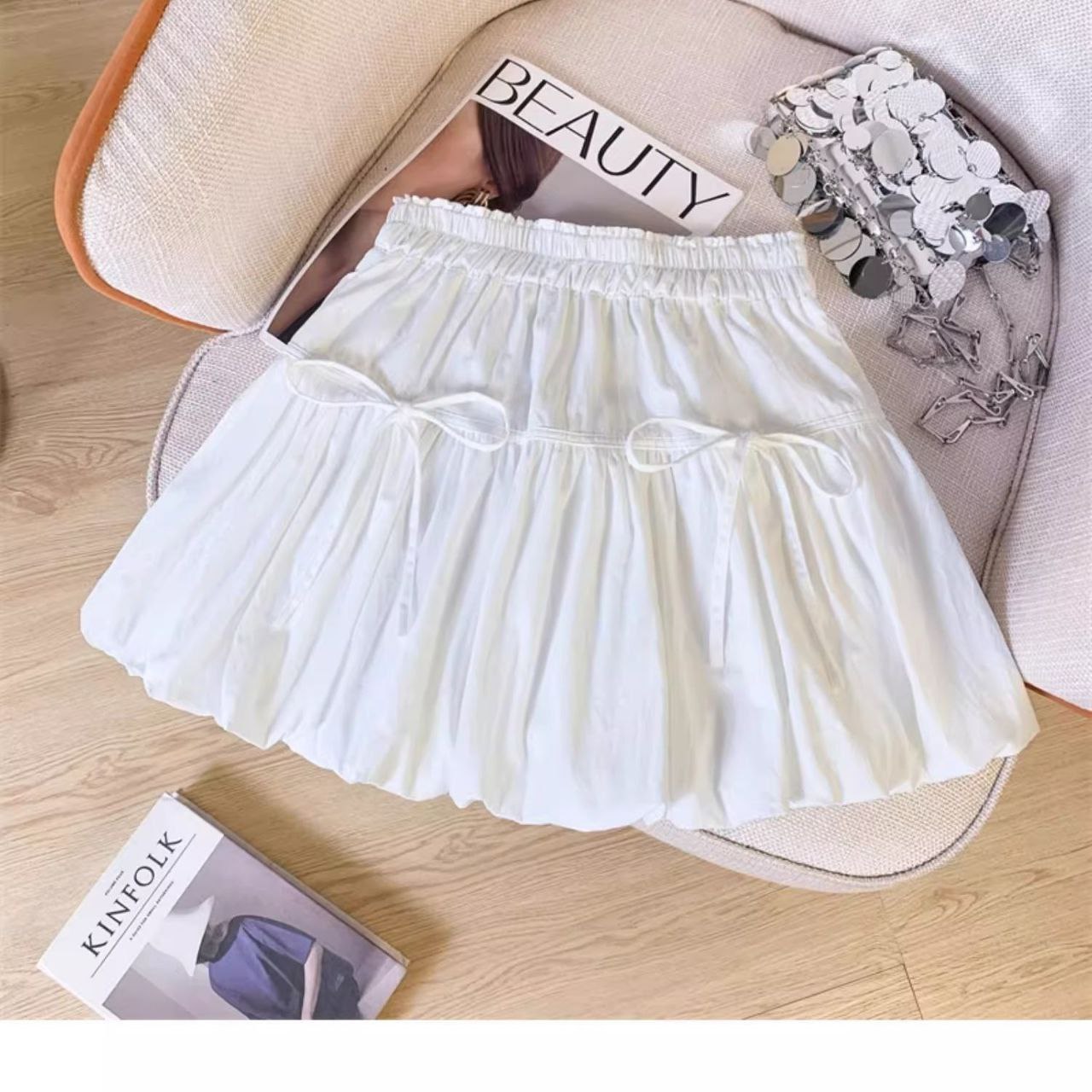 دامن کوتاه پاپیونی