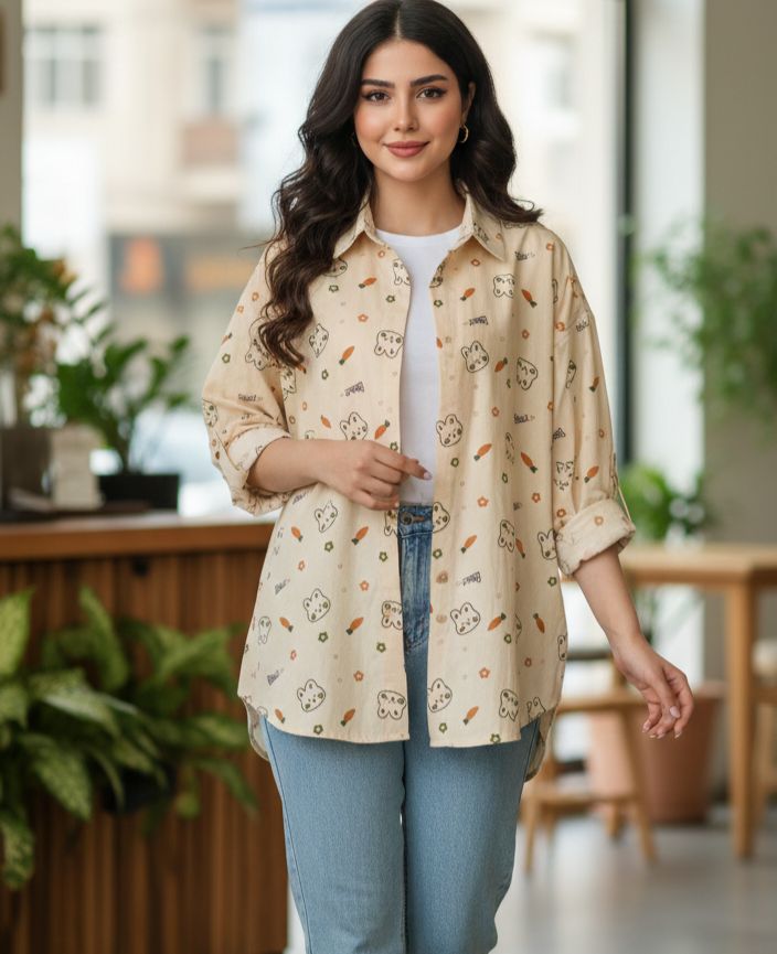 شومیز نخی طرح‌دار