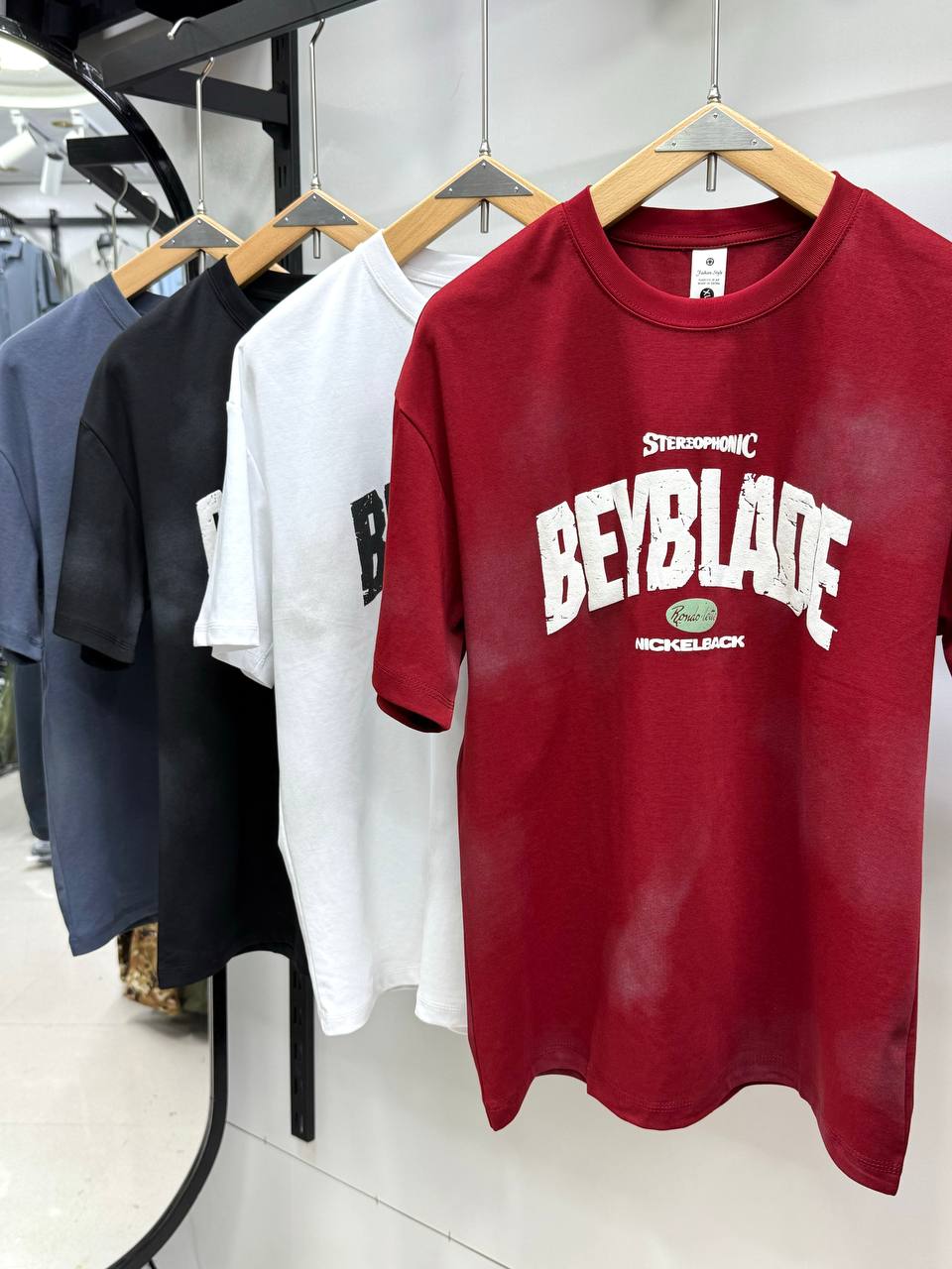 تیشرت یقه گرد طرح ابروبادی کد 9112