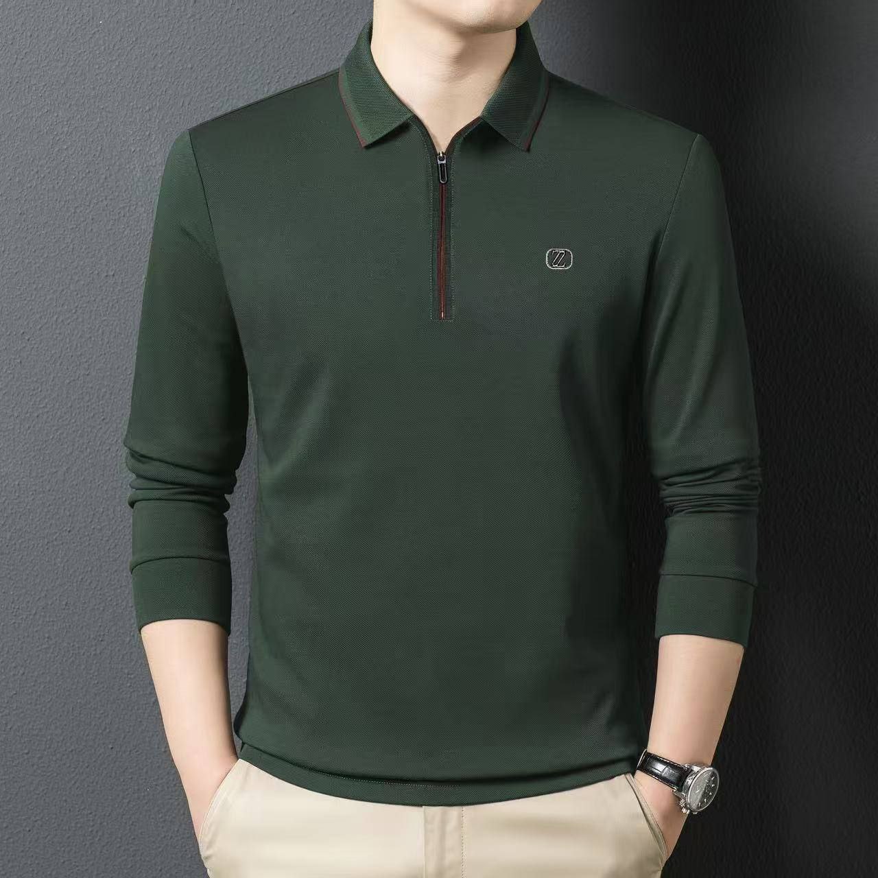 بافت پیراهن نیم زیپ کد 3305