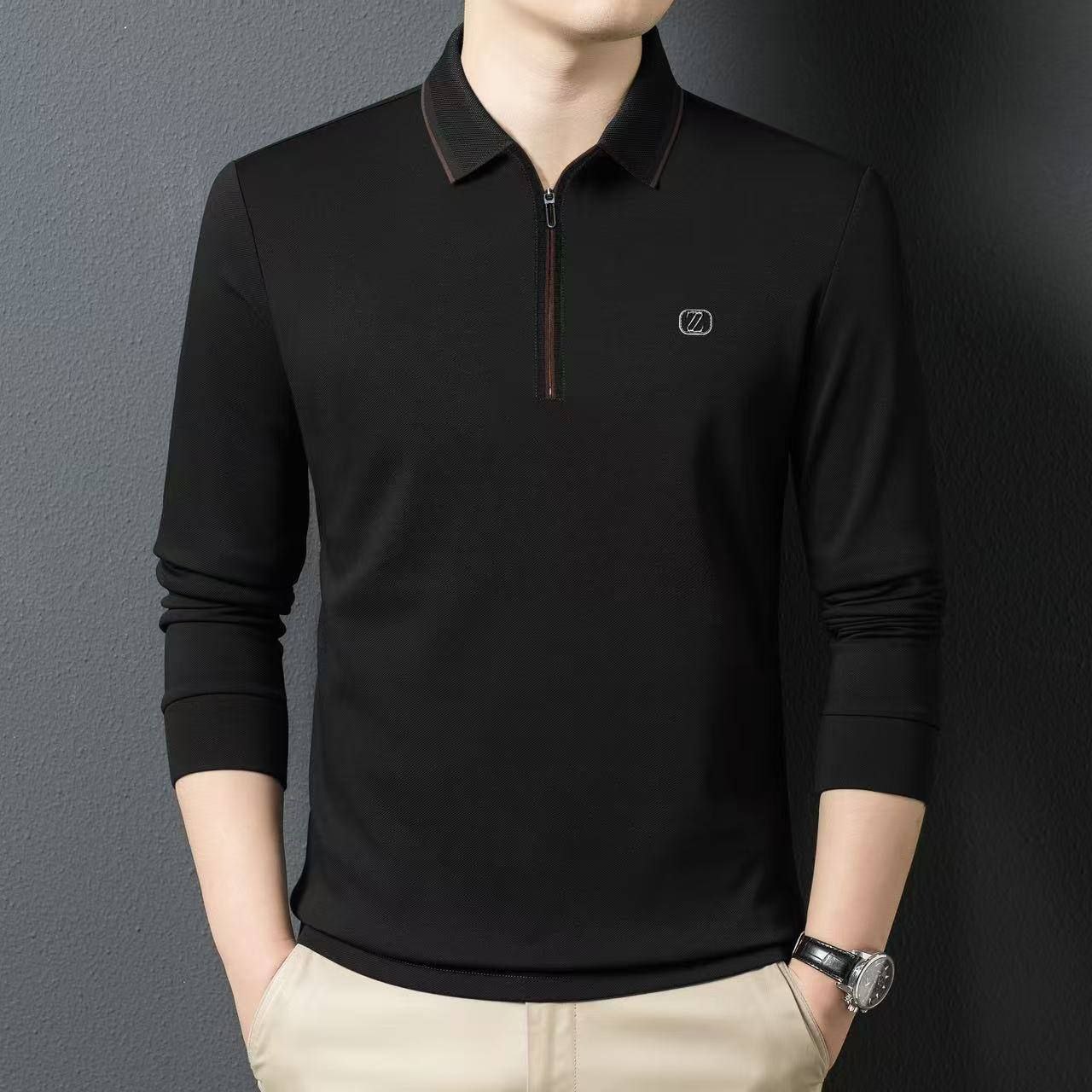 بافت پیراهن نیم زیپ کد 3305