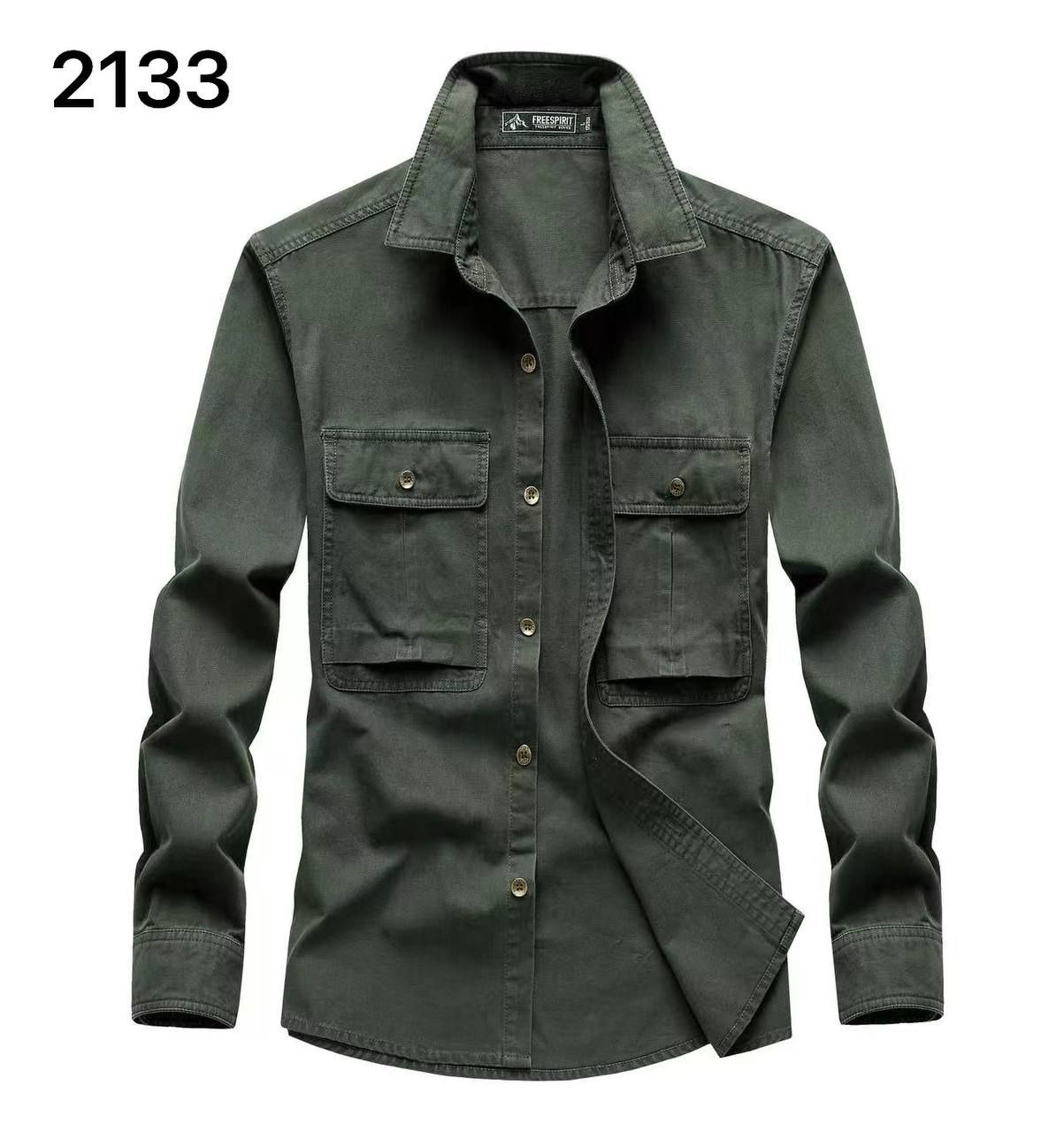 پیراهن کتان دوجیب  کد 2133