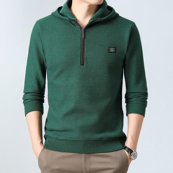 هودی نیم زیپ داخل حوله ای 9975