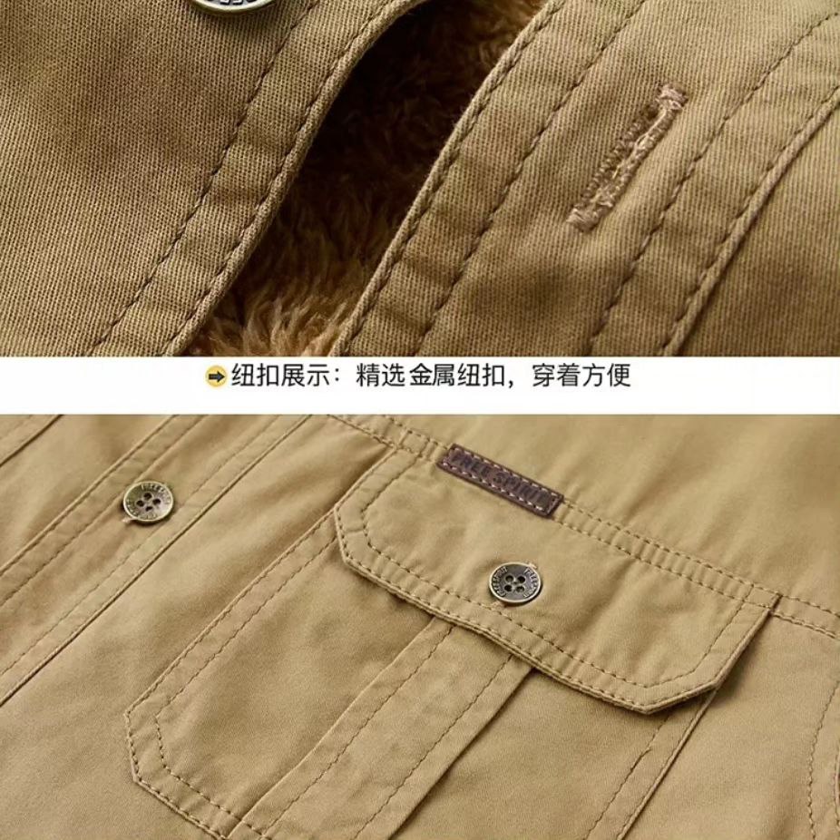 پیراهن دو جیب خزدار کد 2166