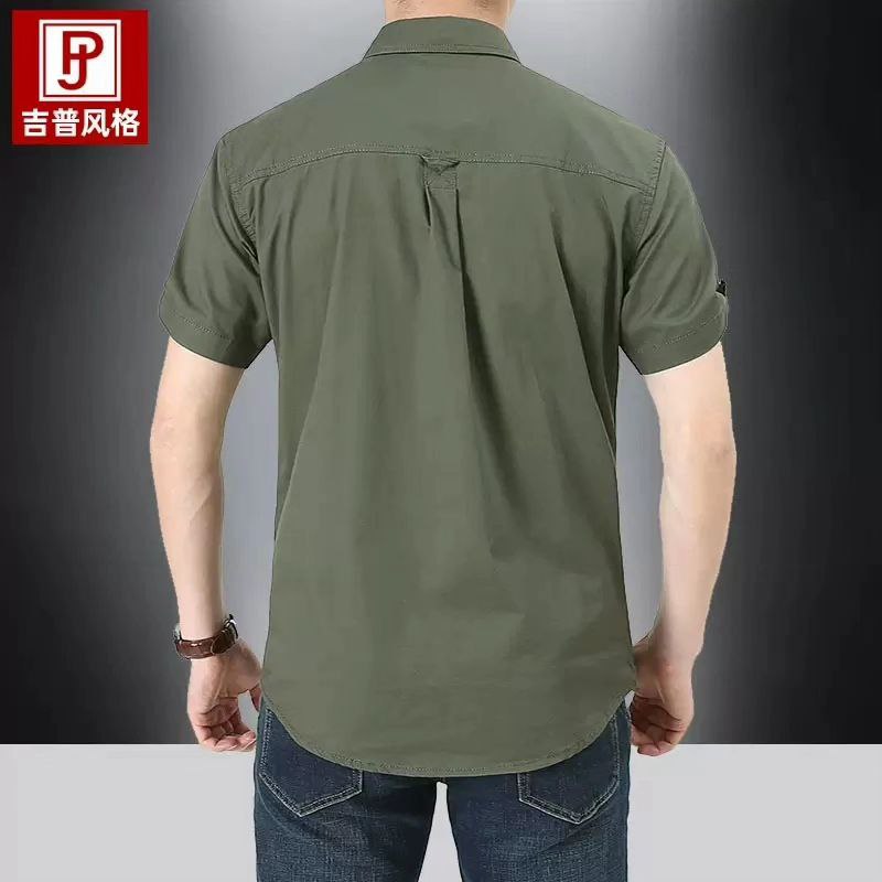 پیراهن کتان دوجیب مارک آفرود off road کد 1751