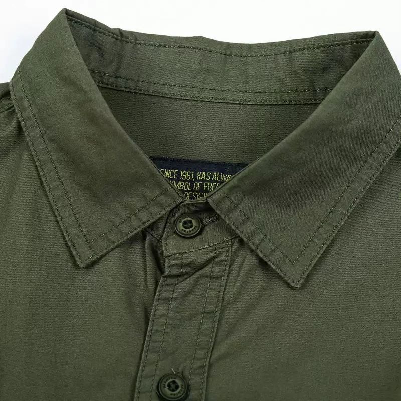 پیراهن کتان دوجیب مارک آفرود off road کد 1751