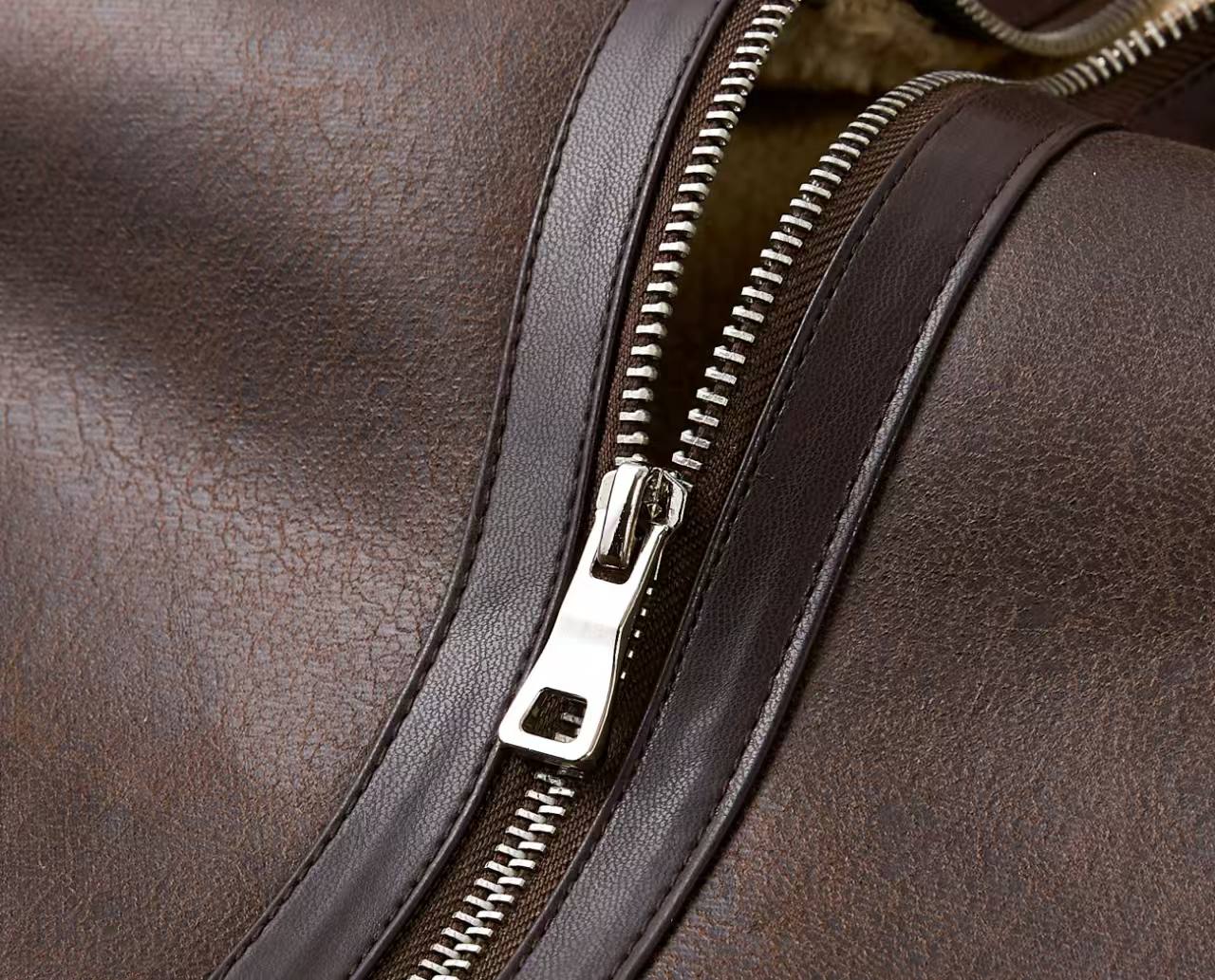 کاپشن چرم بوفالو 8621