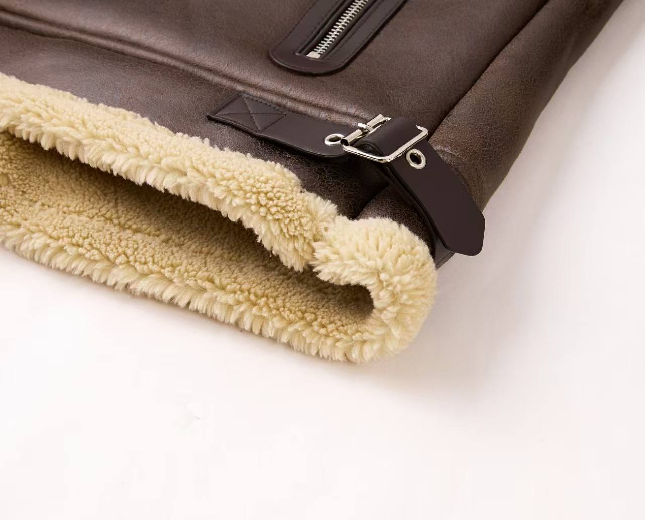 کاپشن چرم بوفالو 8621