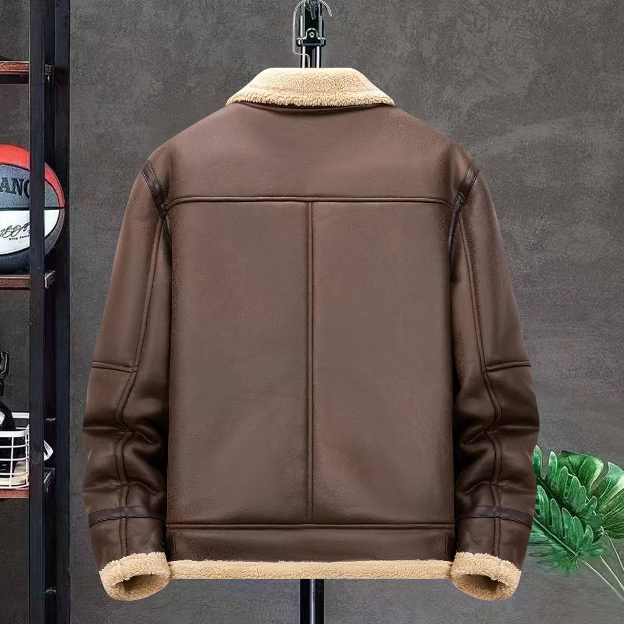 کاپشن چرم بوفالو 8621