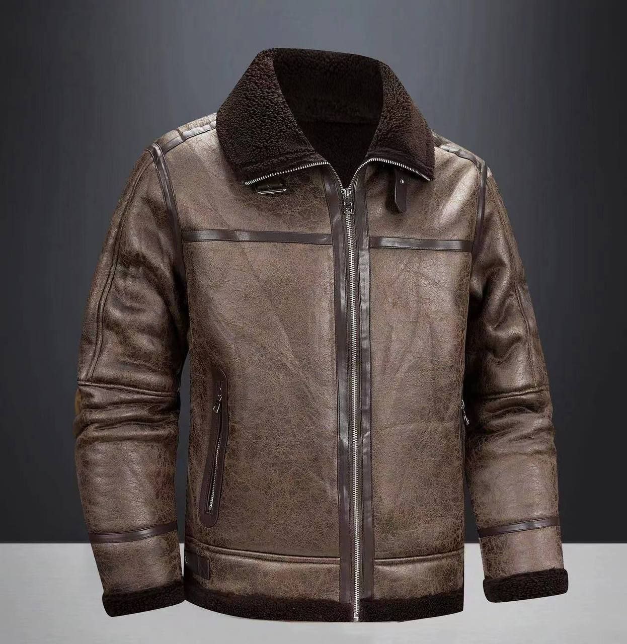 کاپشن چرم بوفالو 86214 