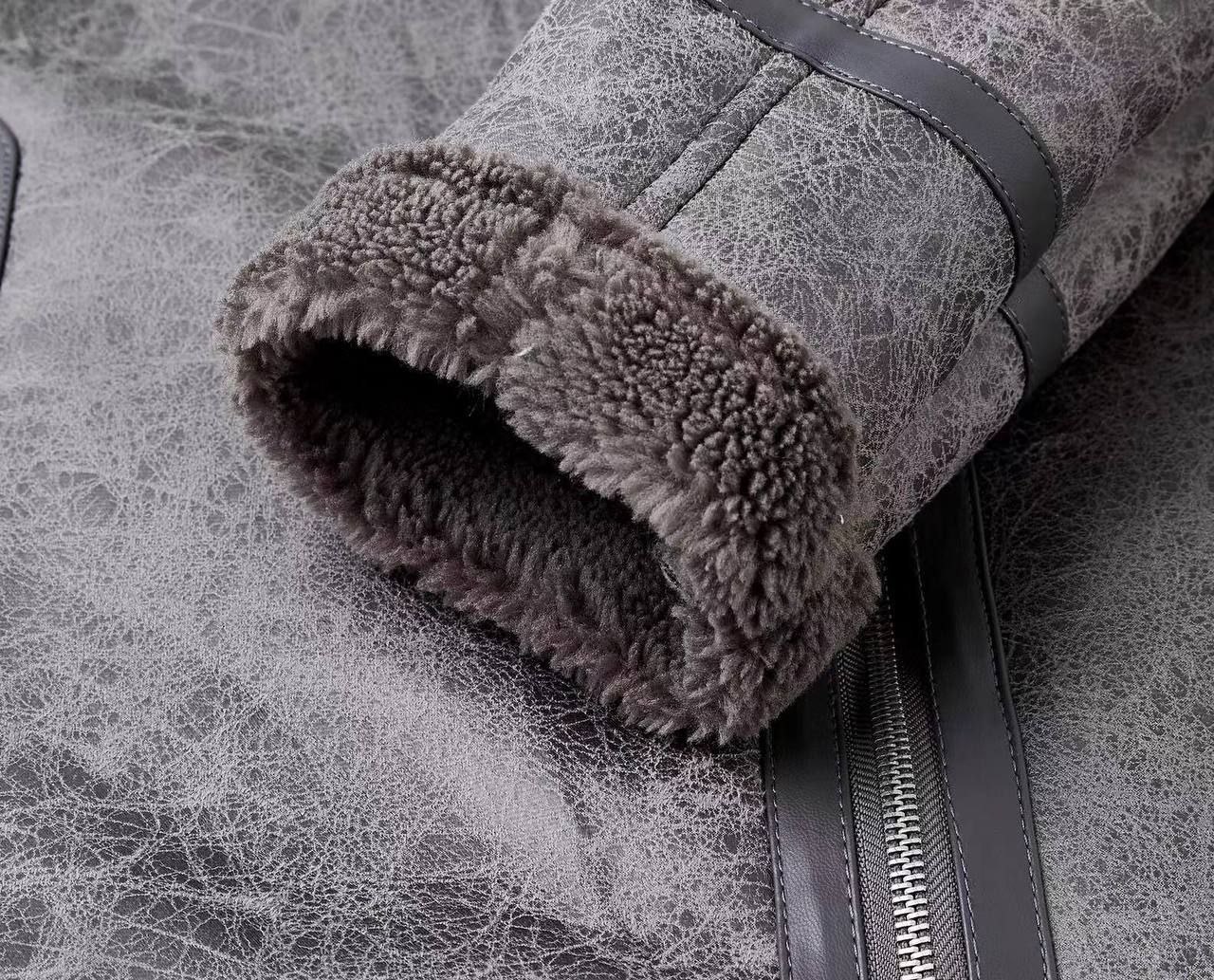 کاپشن چرم بوفالو 86214