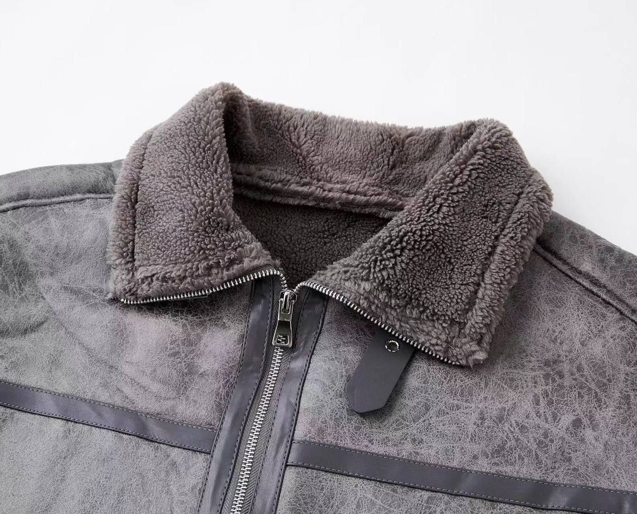 کاپشن چرم بوفالو 86214