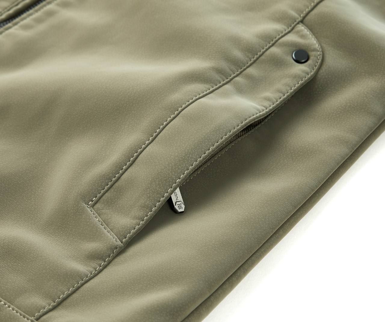 کاپشن چرم  جیر نانو  کد 2508