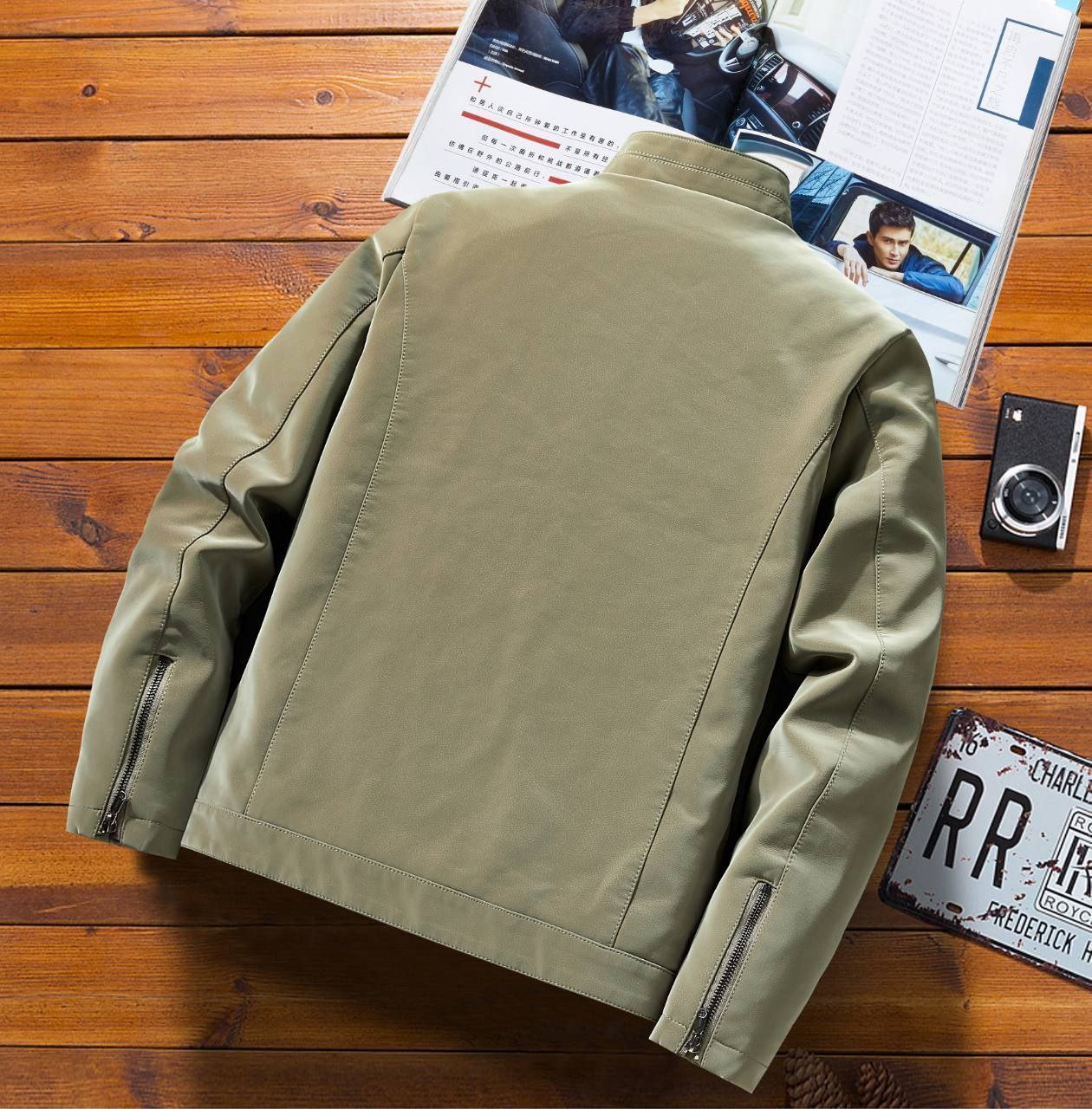 کاپشن چرم  جیر نانو  کد 2508