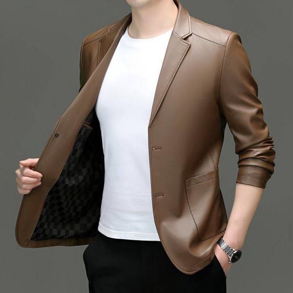 کاپشن چرم کتی کد 1366