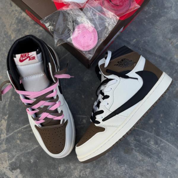 جردن 1 ترویس اسکات موکا Nike Air Jordan 1 Retro High OG SP Travis Scott Mocha 72